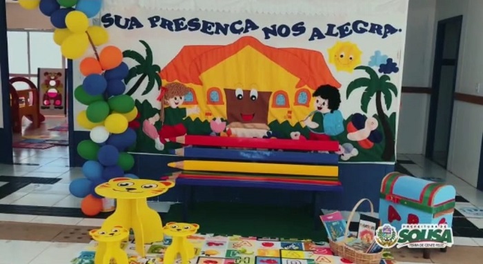 Em Sousa, Creche do Bairro Raquel Gadelha é beneficiada com brinquedotecas 